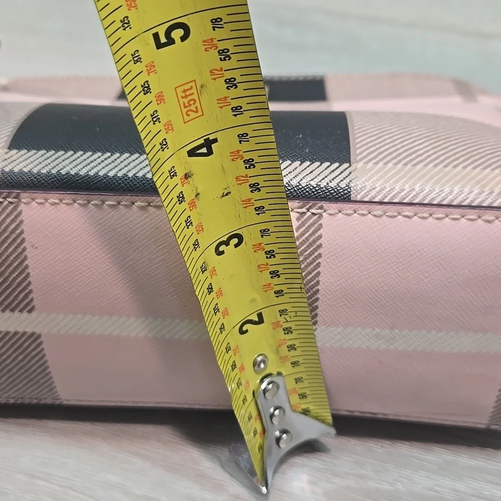 Katw Spade NY Women Pink Plaid Crossbody Bag